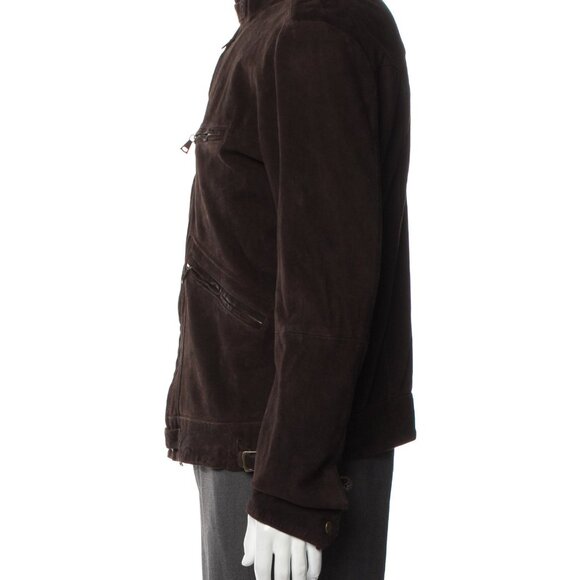 John Varvatos Silk Moto Jacket - Picture 2 of 4